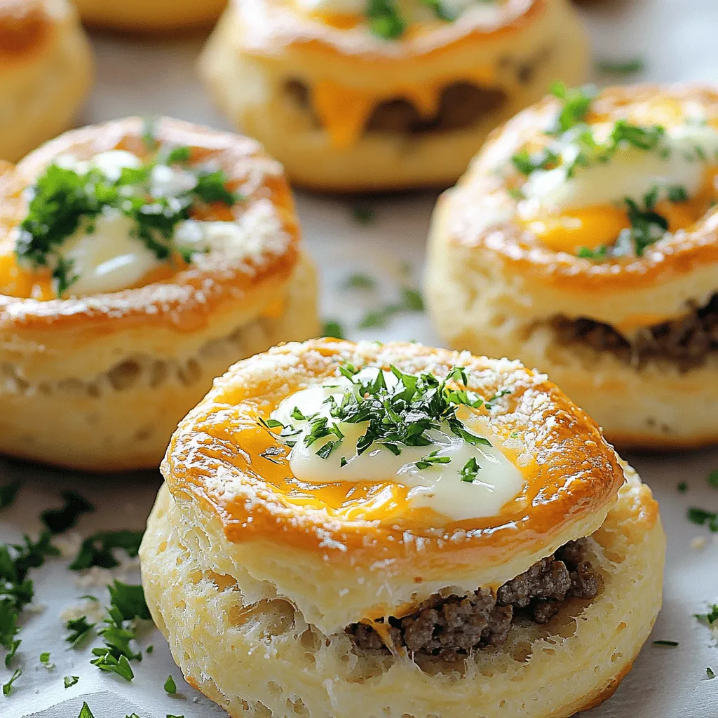 Garlic Parmesan Cheeseburger Bombs are cheesy burger bites wrapped in soft dough. They are mini cheeseburgers that pack a big flavor. These stuffed burger recipes are perfect as appetizers or snacks.
