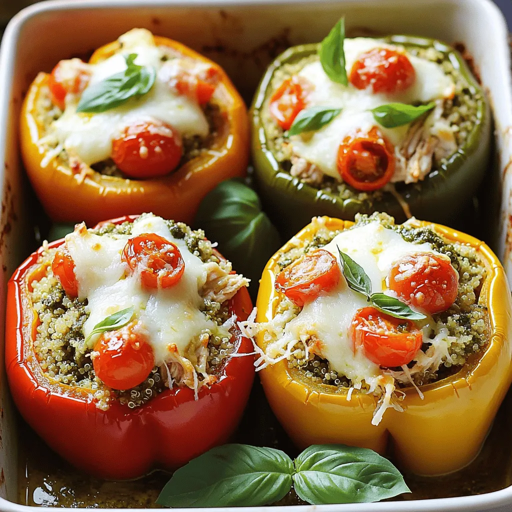 Pesto Chicken Stuffed Peppers Flavorful and Easy Meal