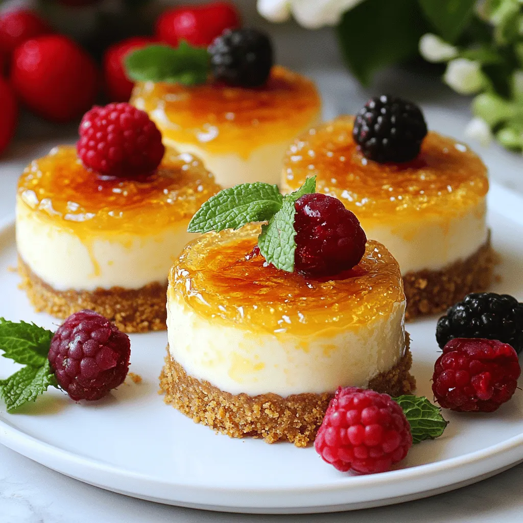 Mini Crème Brûlée Cheesecakes Irresistible Dessert Delight