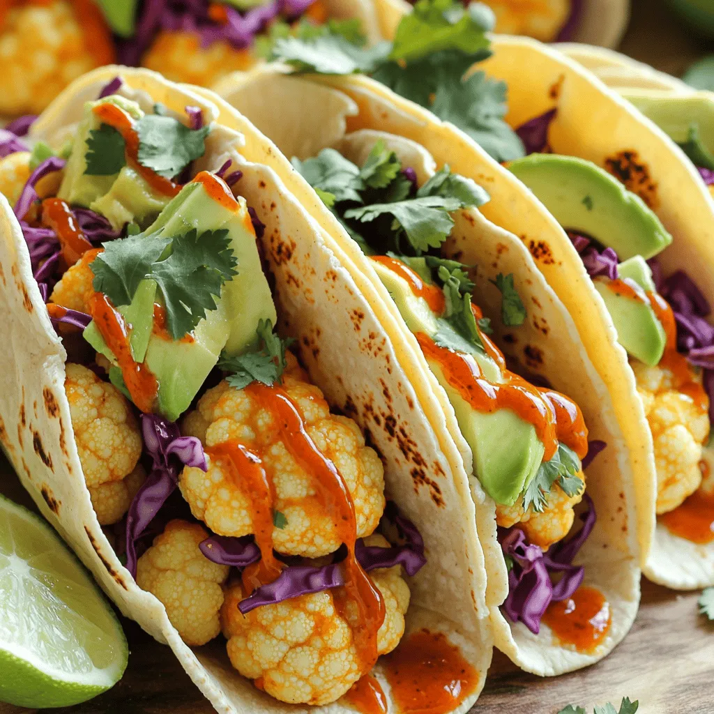 Buffalo Cauliflower Tacos Flavorful and Easy Recipe
