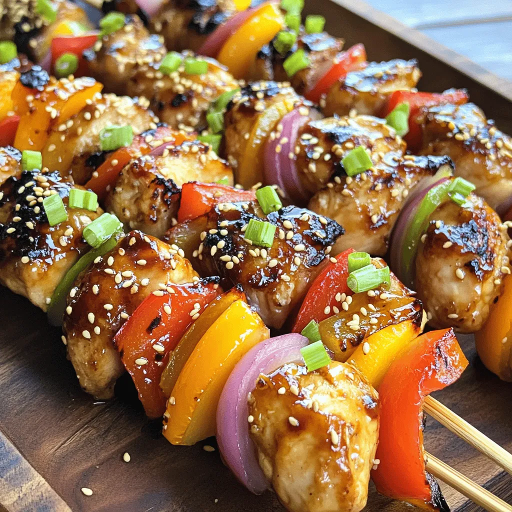 Teriyaki Chicken Skewers Flavorful Grilled Delight