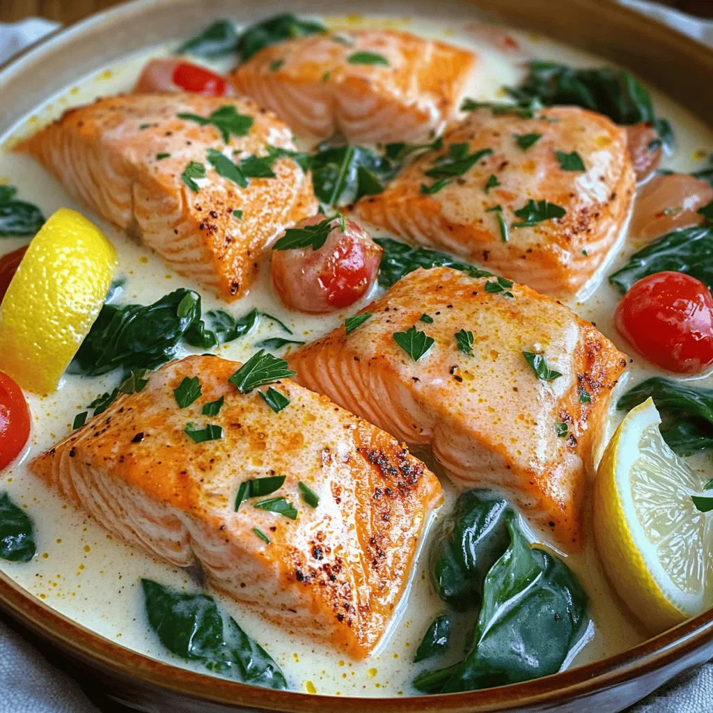 Cajun Creamy Delight: Tasty Salmon and Shrimp Dish