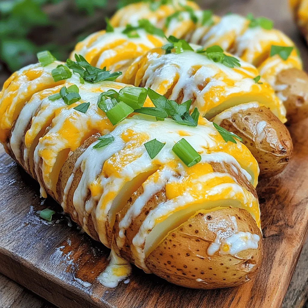 Cheesy Hasselback Potatoes Recipe Easy and Delicious