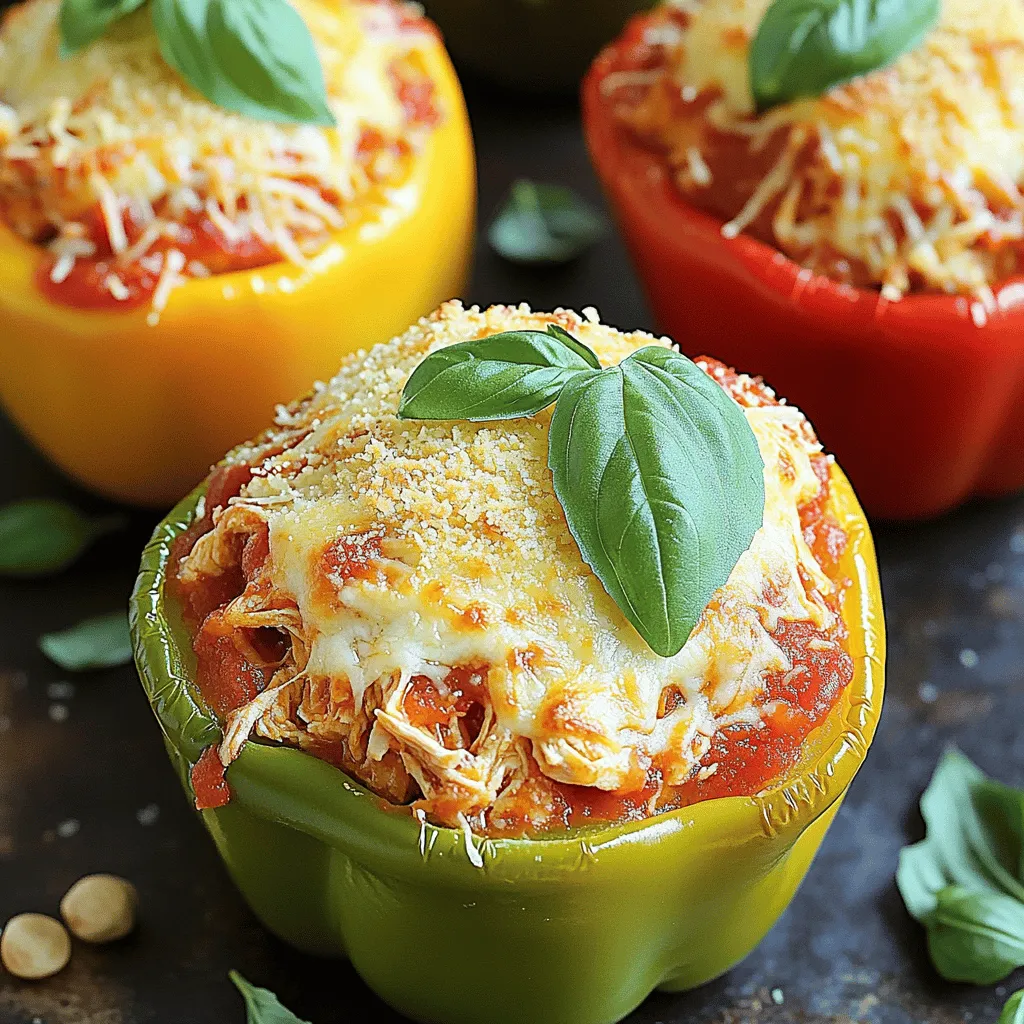 Chicken Parmesan Stuffed Peppers Flavorful Meal Idea