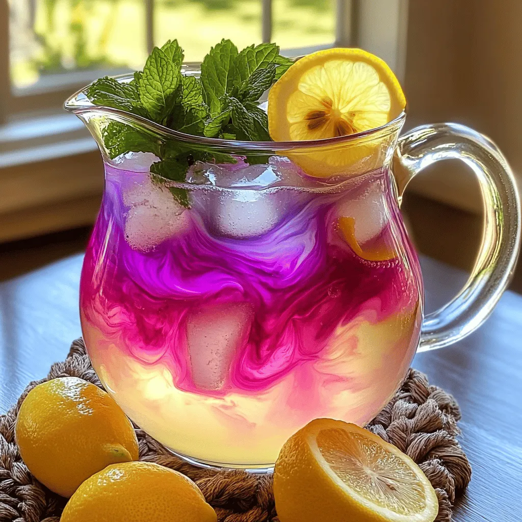Color Changing Lemonade Refreshing Summer Drink Recipe