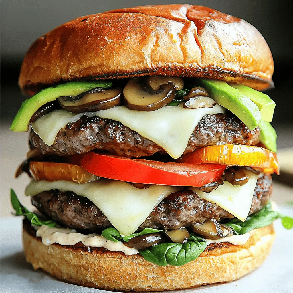 Burger Delight Simple Gourmet Mushroom Swiss Recipe