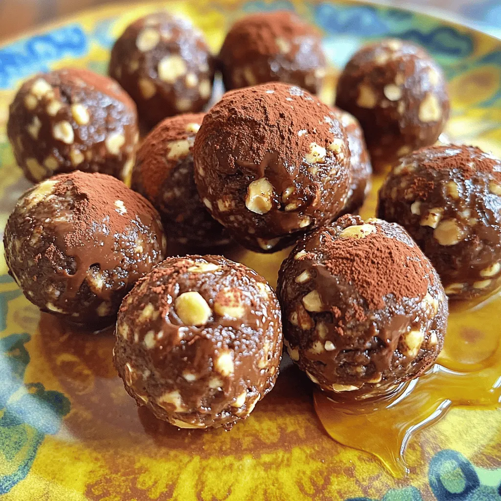 Chocolate Hazelnut Energy Balls Healthy Snack Idea
