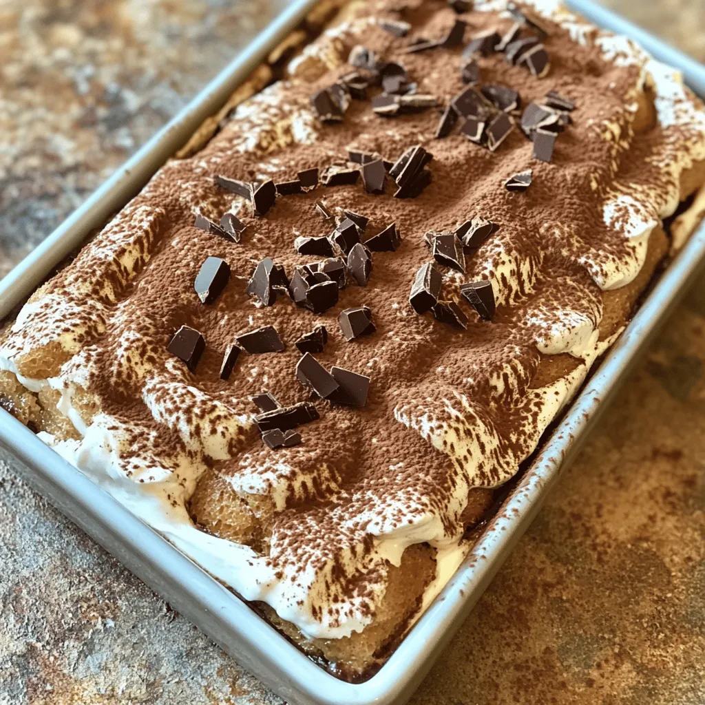 Easy No-Bake Tiramisu Simple and Delightful Treat