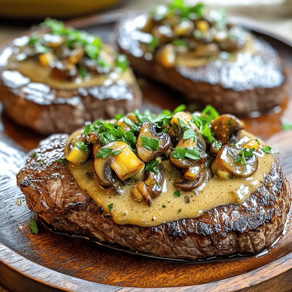 When making Beef Tenderloin with Creamy Mushroom Sauce, you