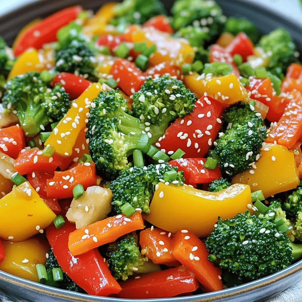 For the easiest vegetable stir fry, you need basic yet tasty ingredients. The essential items include: