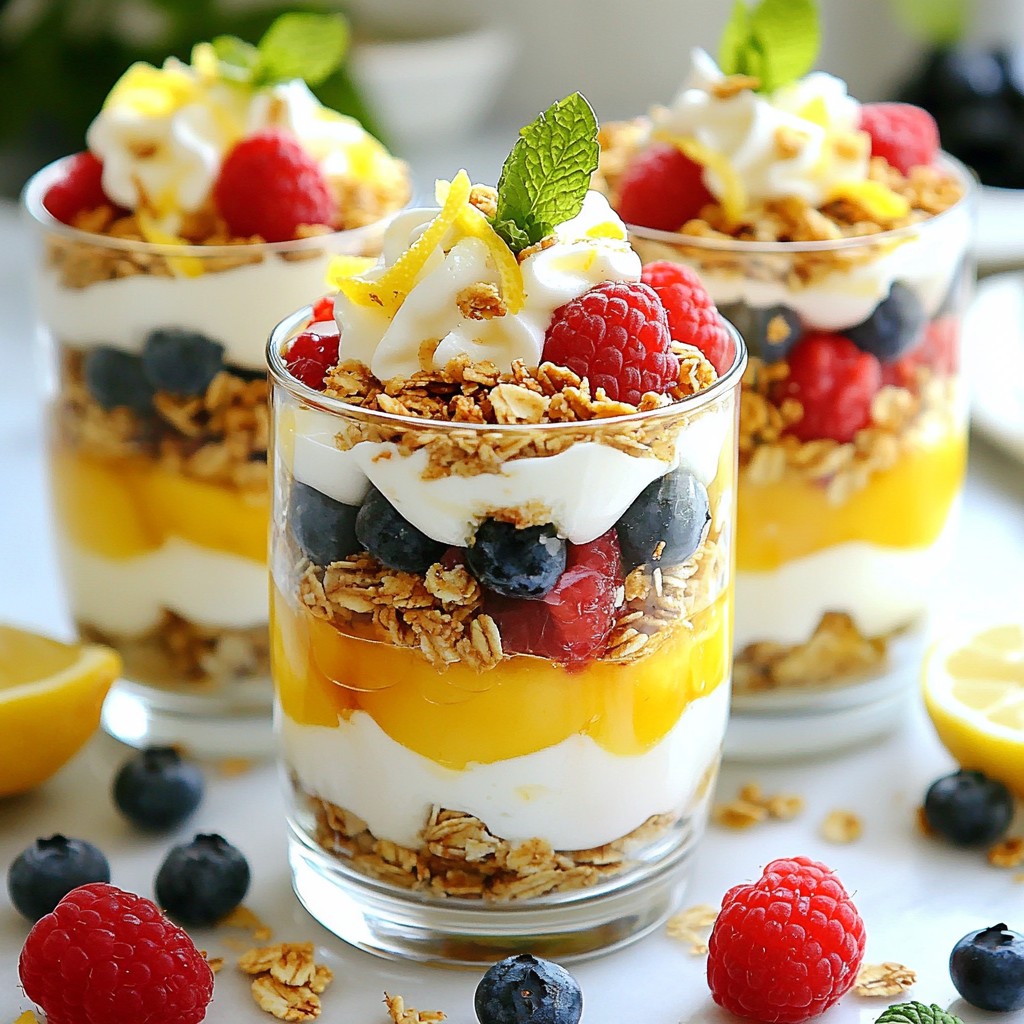 Lemon Berry Yogurt Parfaits Fresh and Fruity Delight
