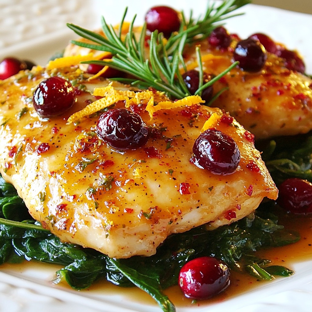 Cranberry Orange Glazed Chicken Flavorful Dinner Treat