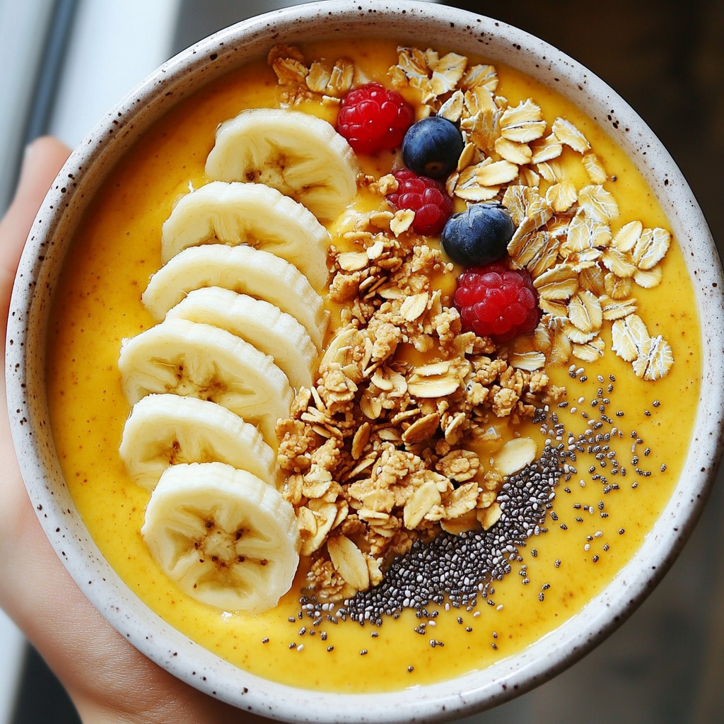 Peanut Butter Banana Smoothie Bowl Tasty and Quick Treat