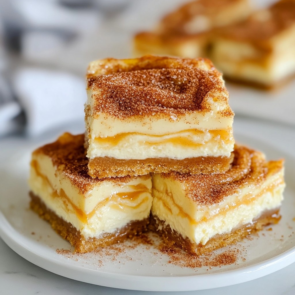 Churro Cheesecake Bars Tasty Dessert Everyone Loves