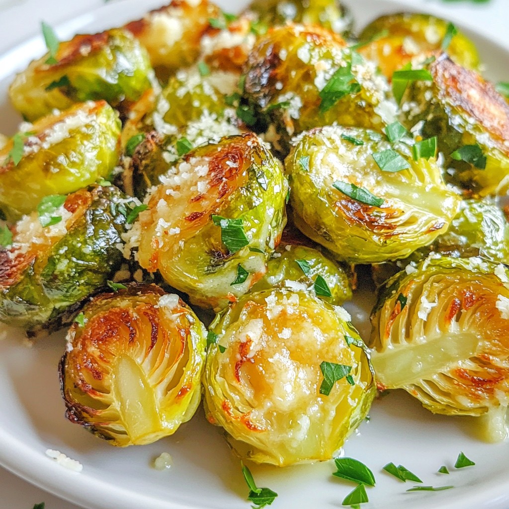Garlic Parmesan Brussels Sprouts Flavorful Side Dish