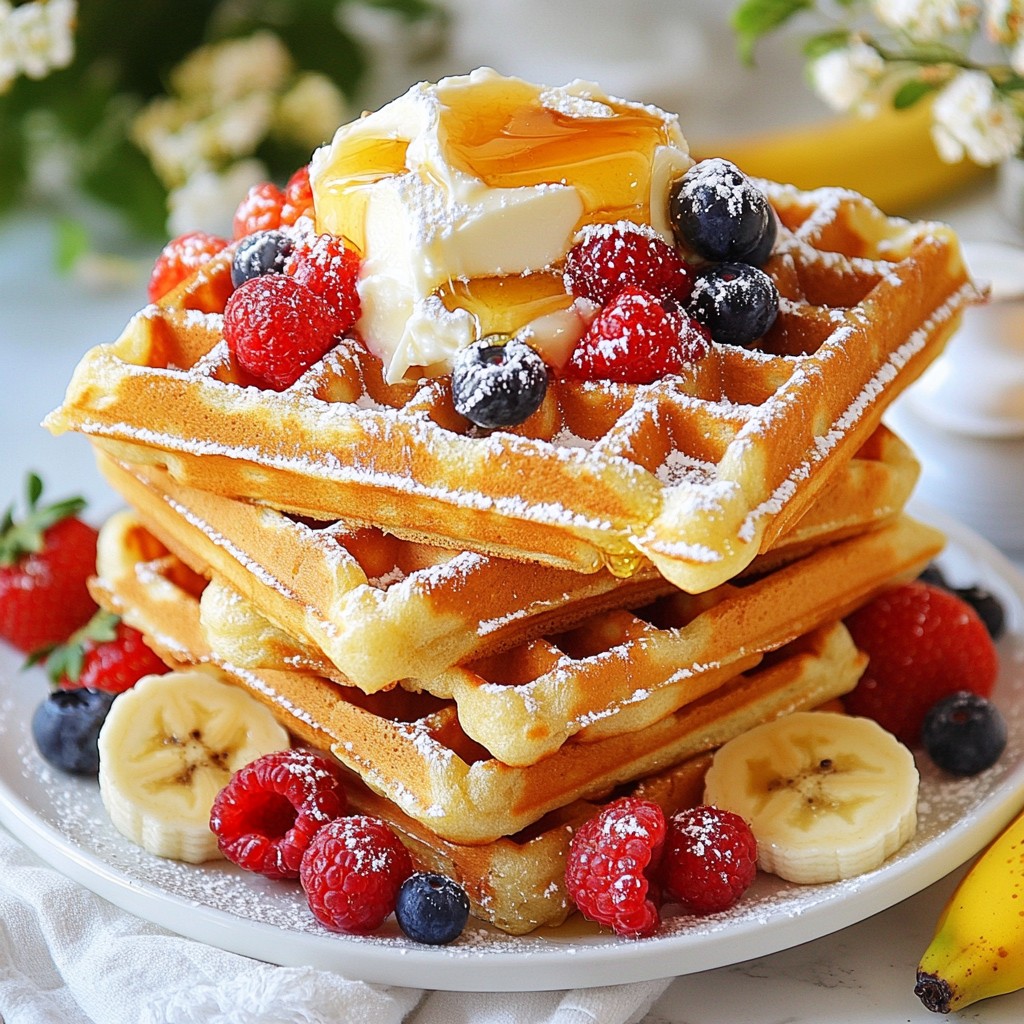 Homestyle Buttermilk Waffles with Honey Butter Delight