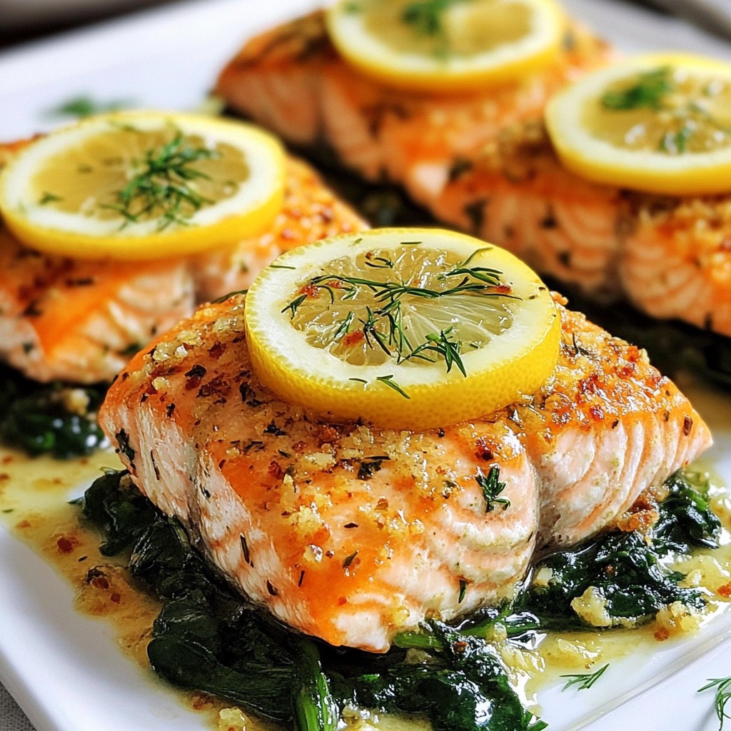 Garlic Herb Crusted Salmon Tasty and Simple Recipe