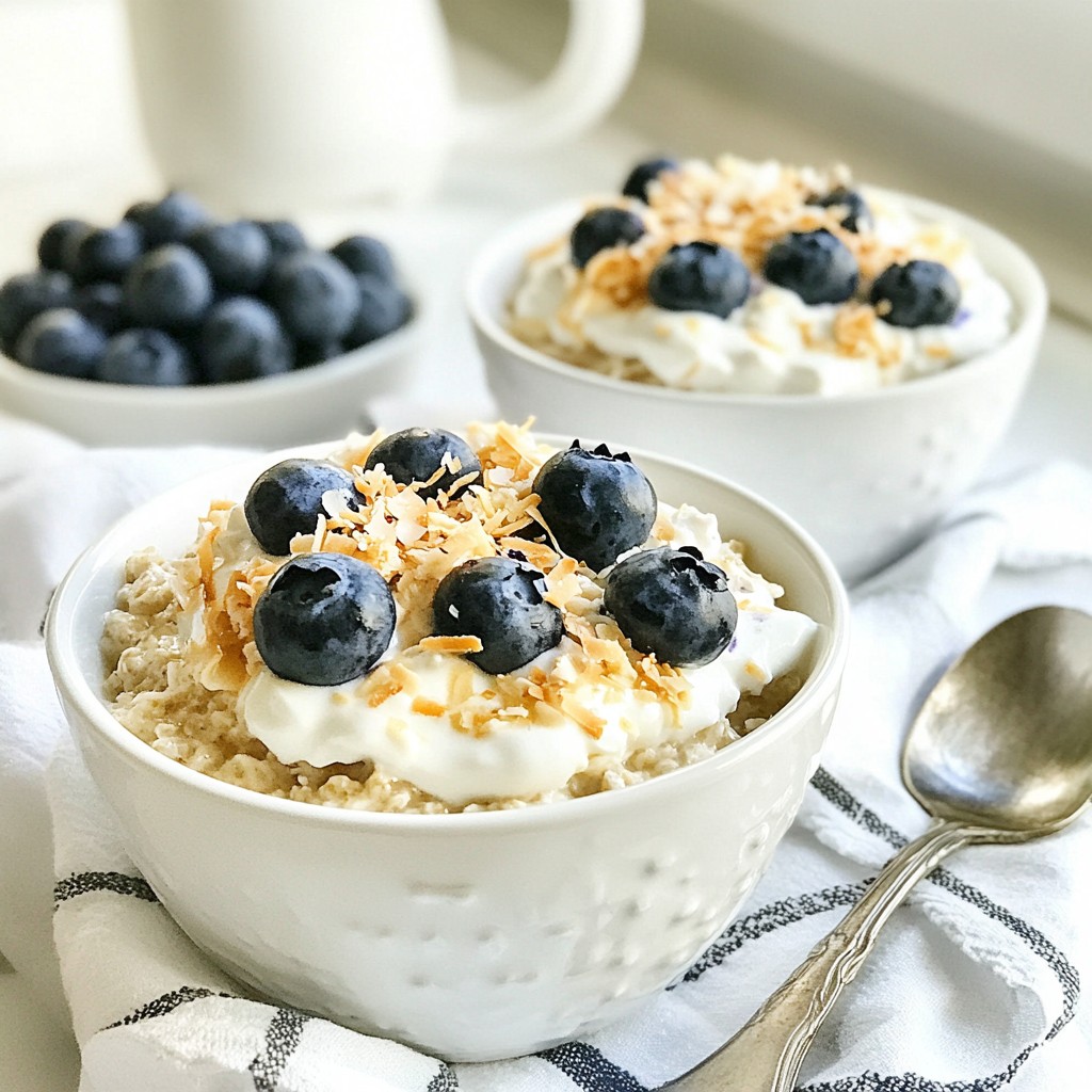 Blueberry Coconut Overnight Oats Simple and Tasty