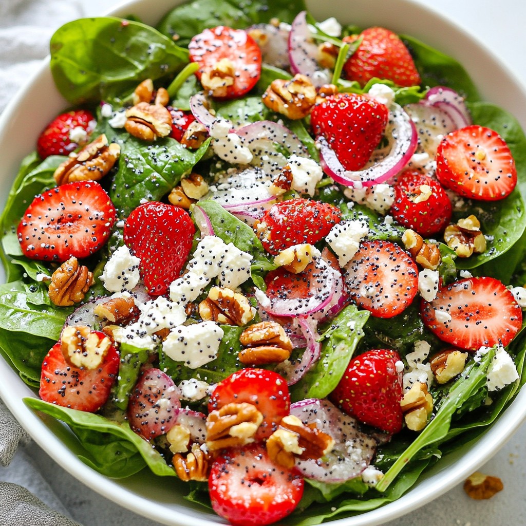 Strawberry Poppy Seed Salad Fresh and Flavorful Dish