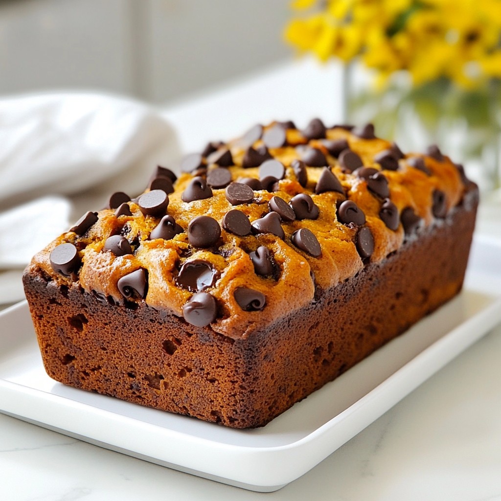 Chocolate Chip Pumpkin Bread Irresistible Fall Treat