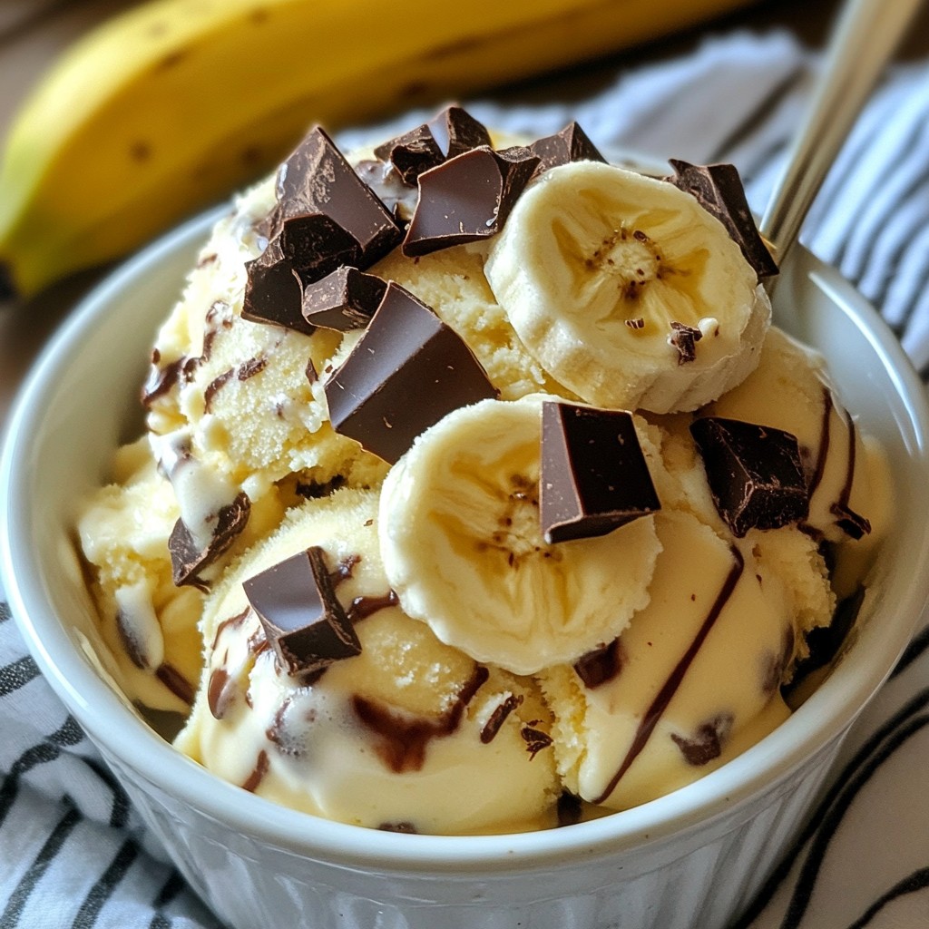 Chocolate Chunk Banana Ice Cream Delightful Recipe