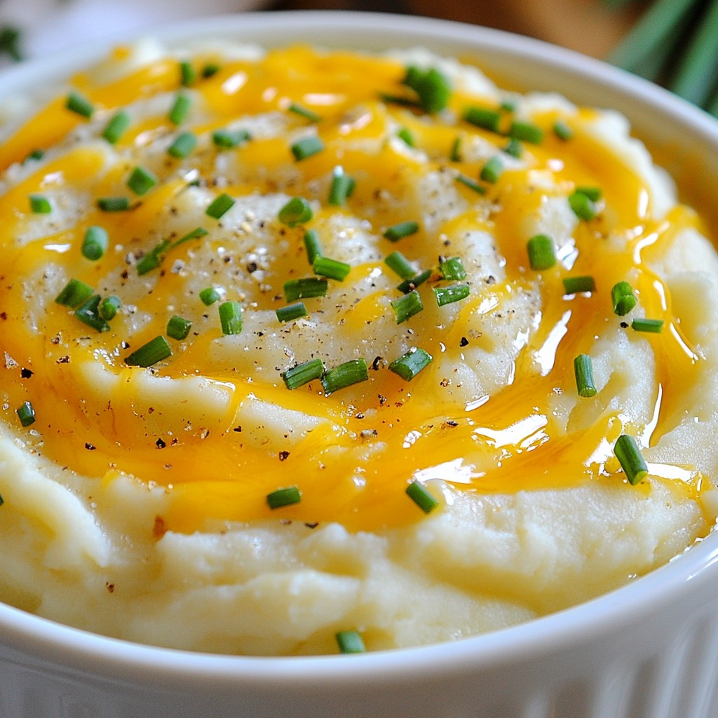 Cozy Cheddar and Chive Mashed Potatoes Delight