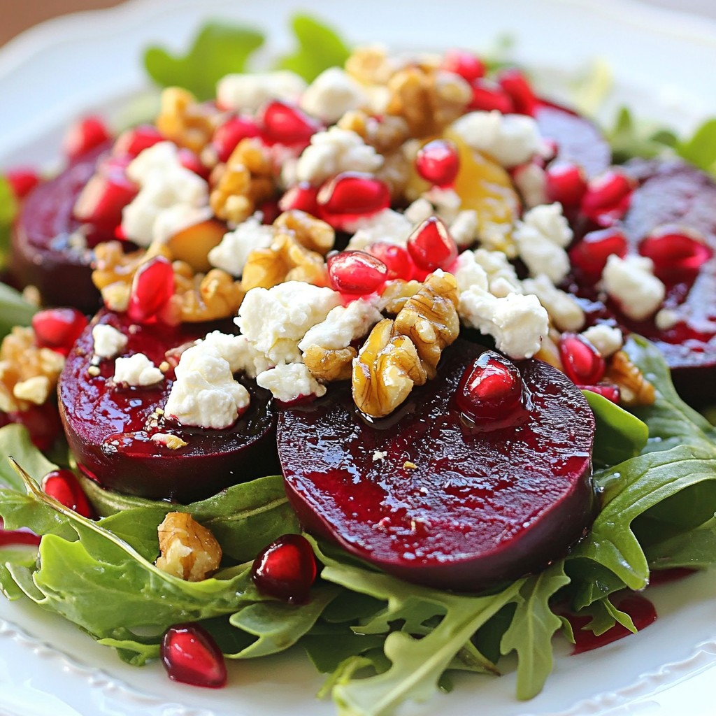 Roasted Beet Goat Cheese Salad Fresh and Flavorful Dish