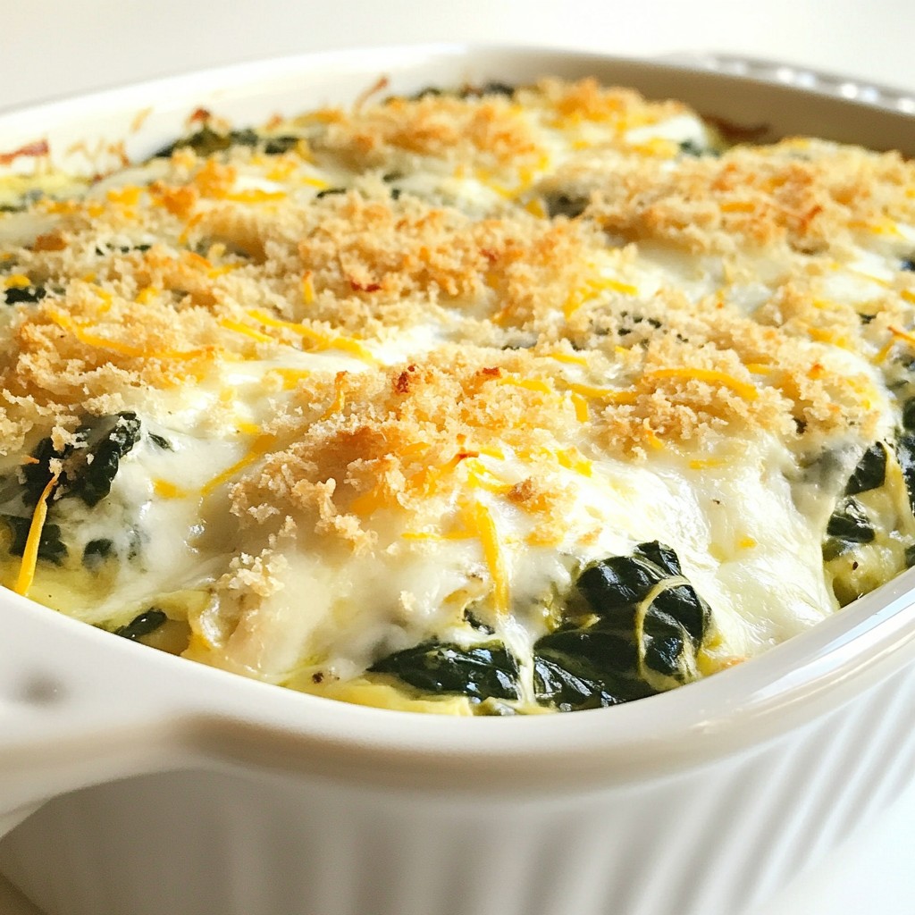 Creamy Chicken Spinach Bake Easy and Tasty Dish