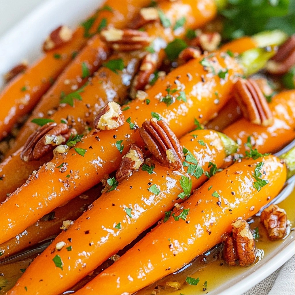 Cozy Homestyle Maple Glazed Carrots with Pecans Delight