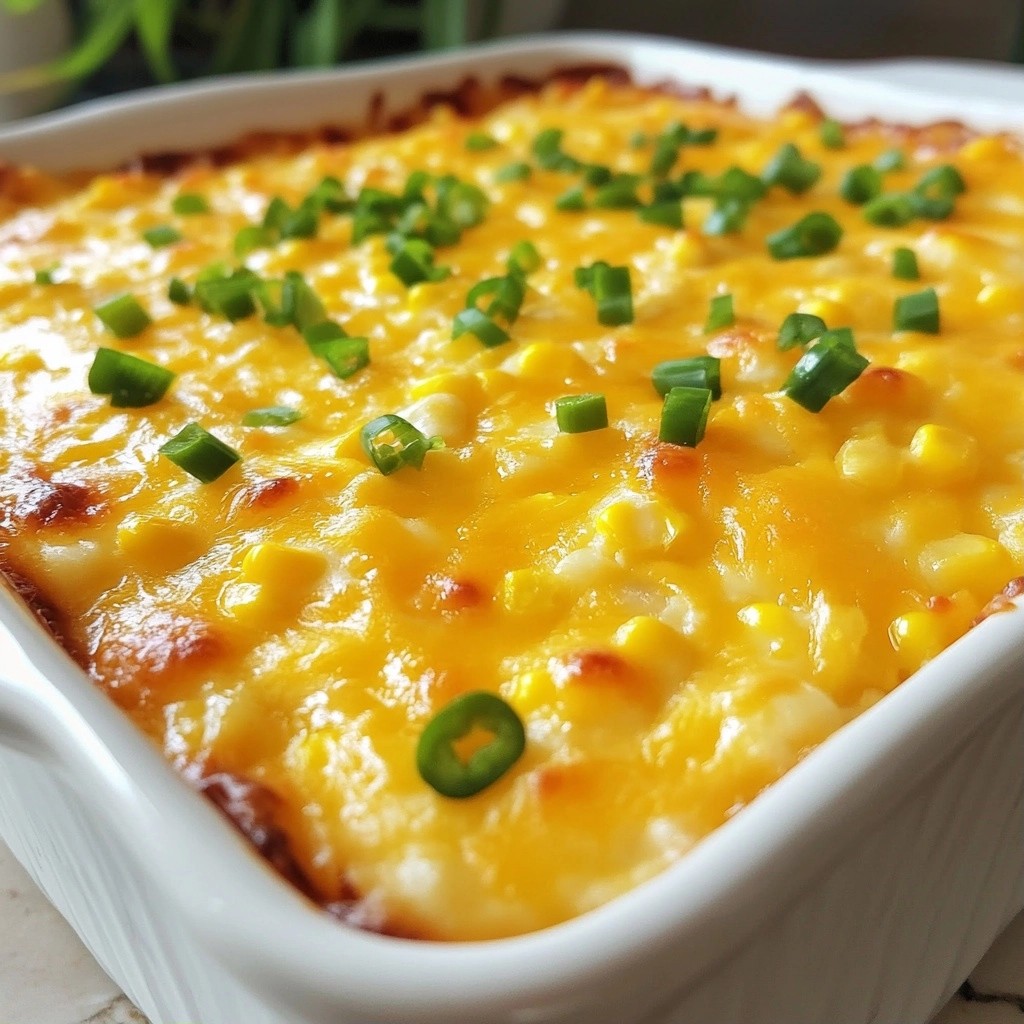 Cheesy Homestyle Jalapeño Corn Casserole Delight
