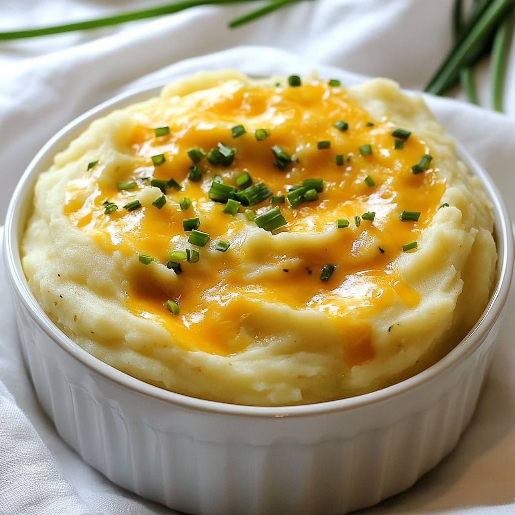 Cozy Cheddar and Chive Mashed Potatoes Delight