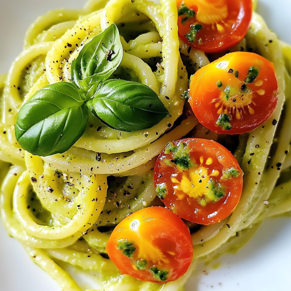 Creamy Avocado Pasta Easy and Flavorful Delight