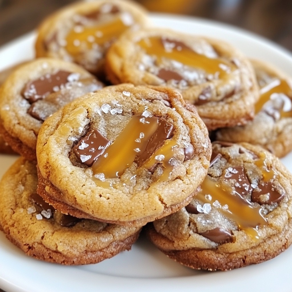 Salted Caramel Chocolate Chip Cookies Delightful Treat