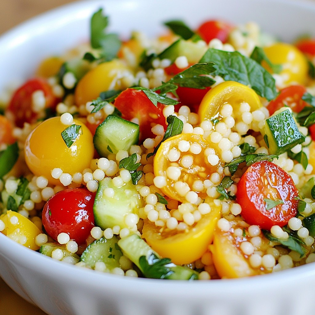Lemon Herb Couscous Salad Fresh and Flavorful Delight