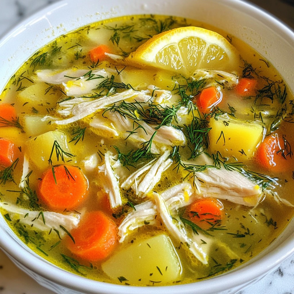 Lemon Dill Chicken Soup Delicious and Comforting Meal
