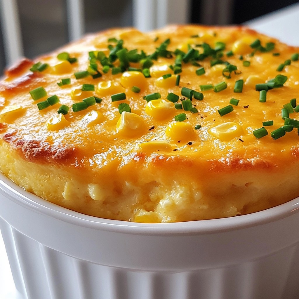 Grandma's Corn and Cheddar Spoon Bread Delight