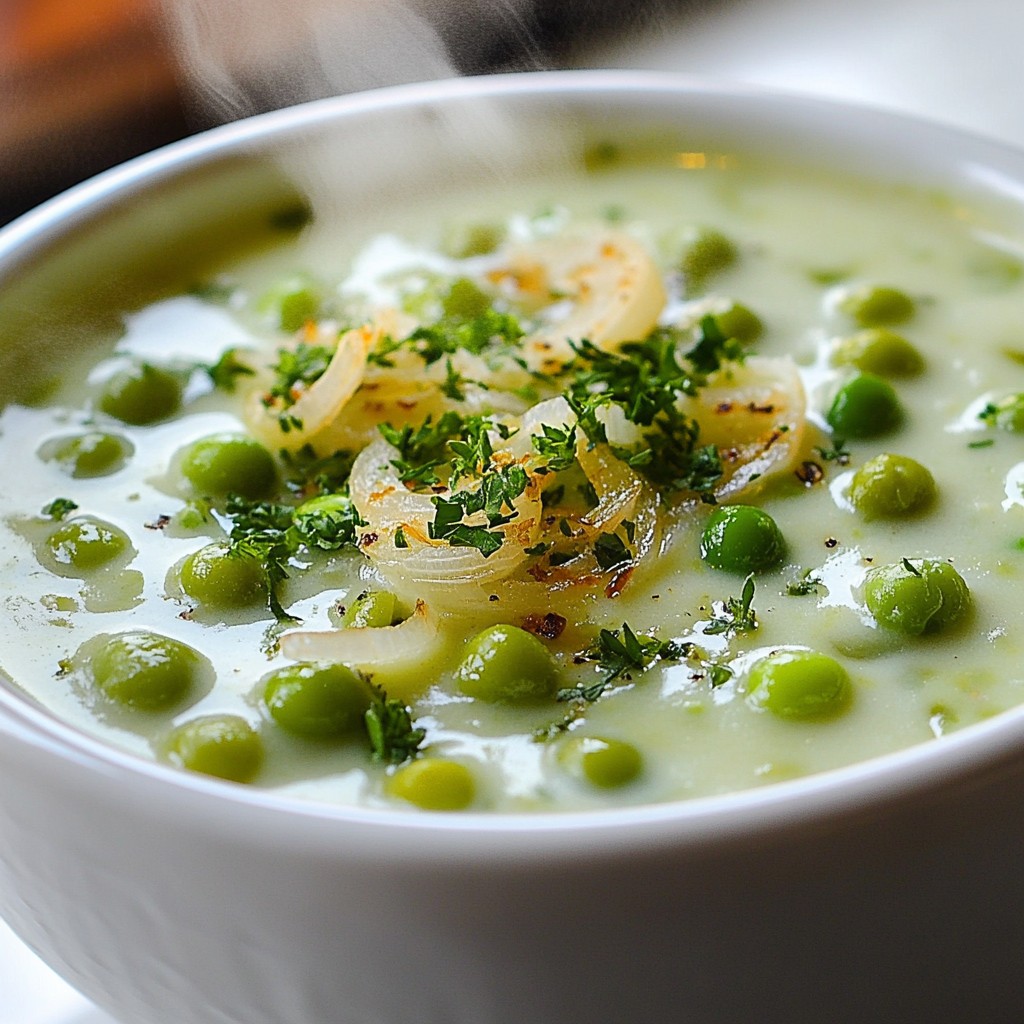 Grandma's Creamy Southern Green Peas with Onions Delight