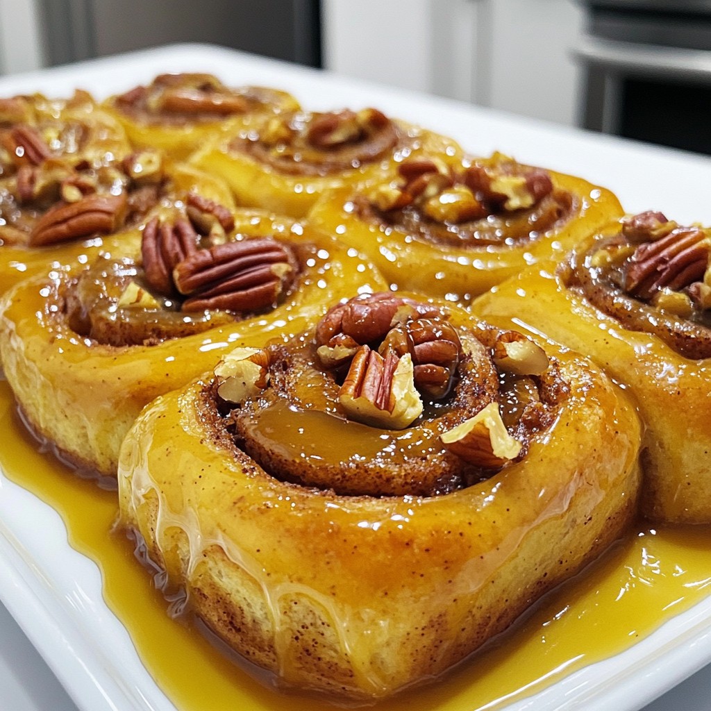 Caramel Pecan Cinnamon Rolls Soft and Delicious Treat