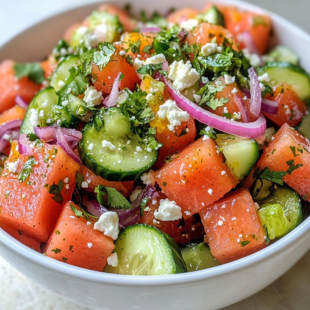 Chili Lime Watermelon Salad Refreshing Summer Treat