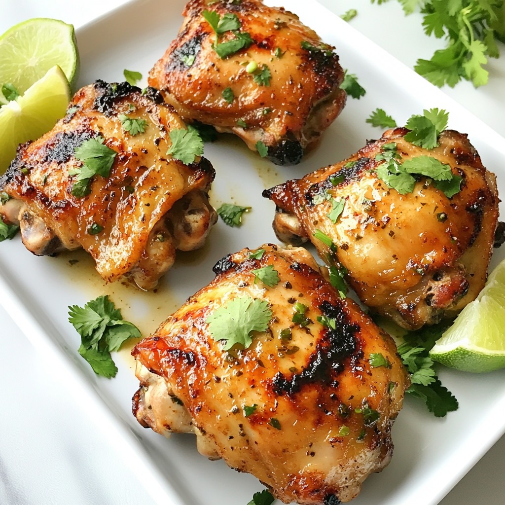 Zesty Lime Grilled Chicken Thighs Full of Flavor