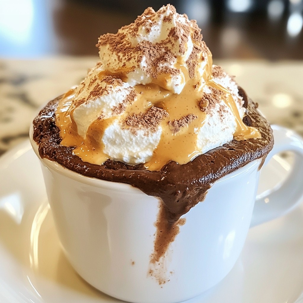 Chocolate Peanut Butter Mug Cake Quick and Easy Treat