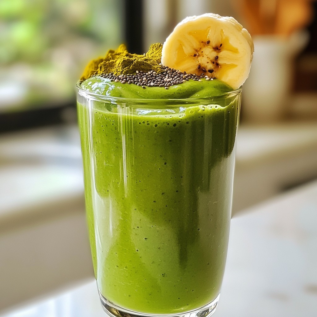 Matcha Protein Smoothie Nourishing Green Boost