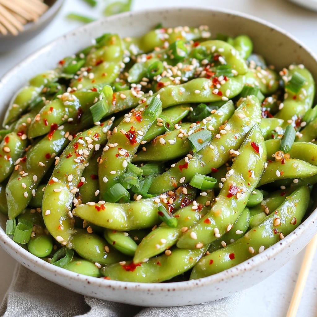 Spicy Garlic Edamame Flavorful and Simple Snack