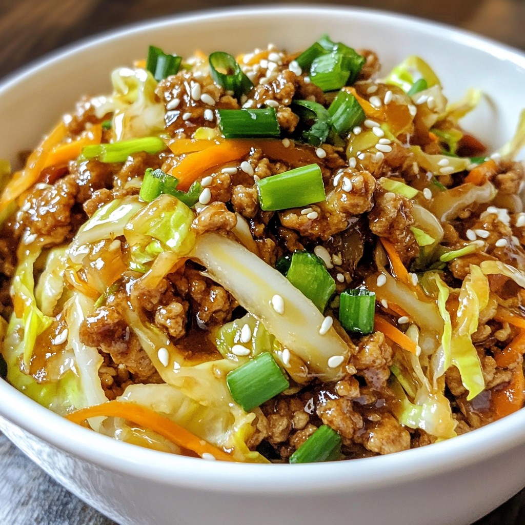 Egg Roll in a Bowl Easy and Flavorful Recipe
