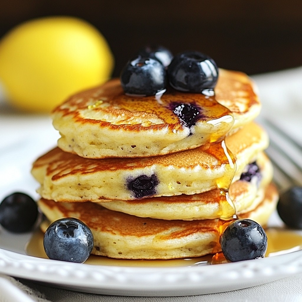 Lemon Blueberry Ricotta Pancakes Fluffy and Delicious
