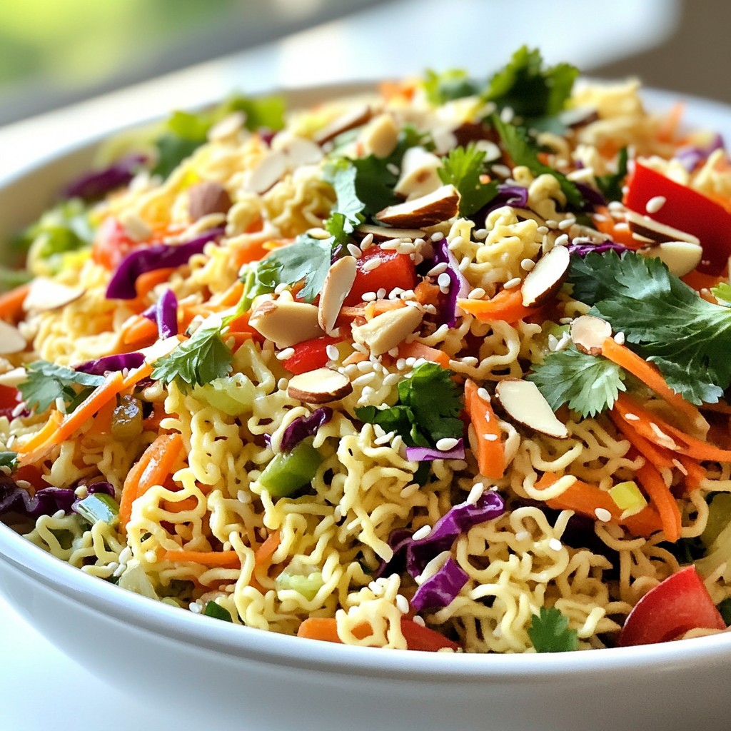 Crunchy Ramen Noodle Salad Fresh and Flavorful Meal