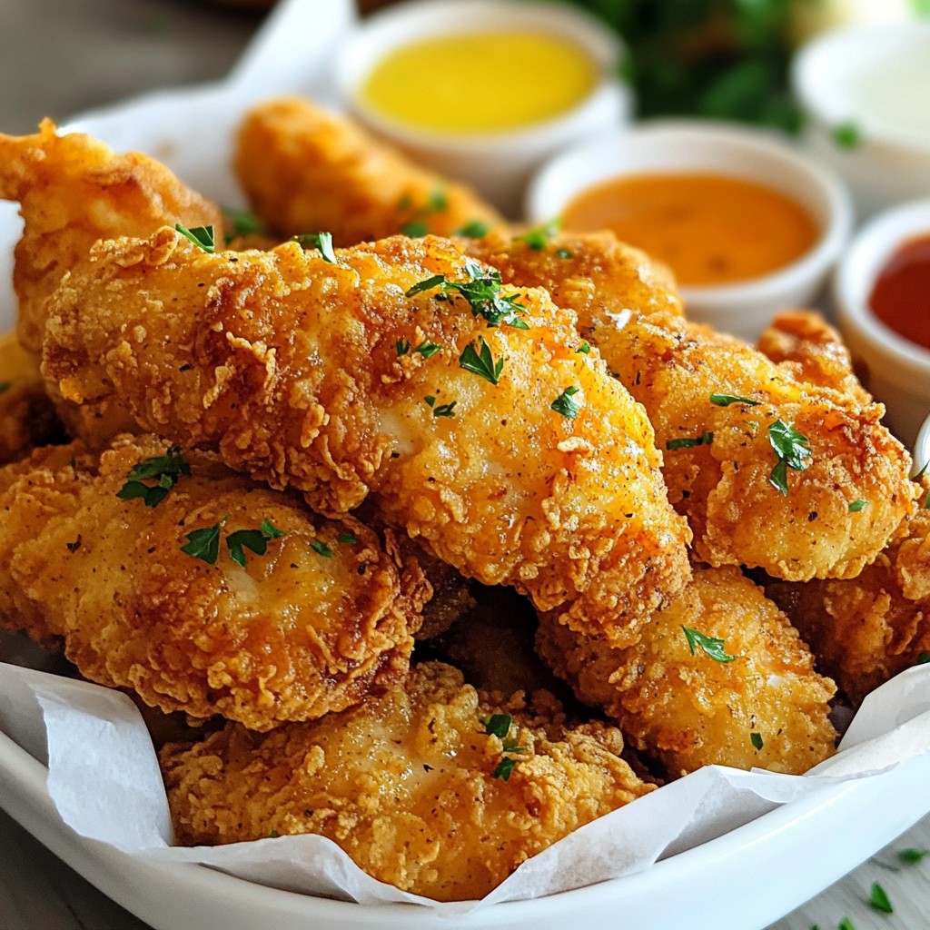 Buttermilk Fried Chicken Tenders Crispy and Flavorful