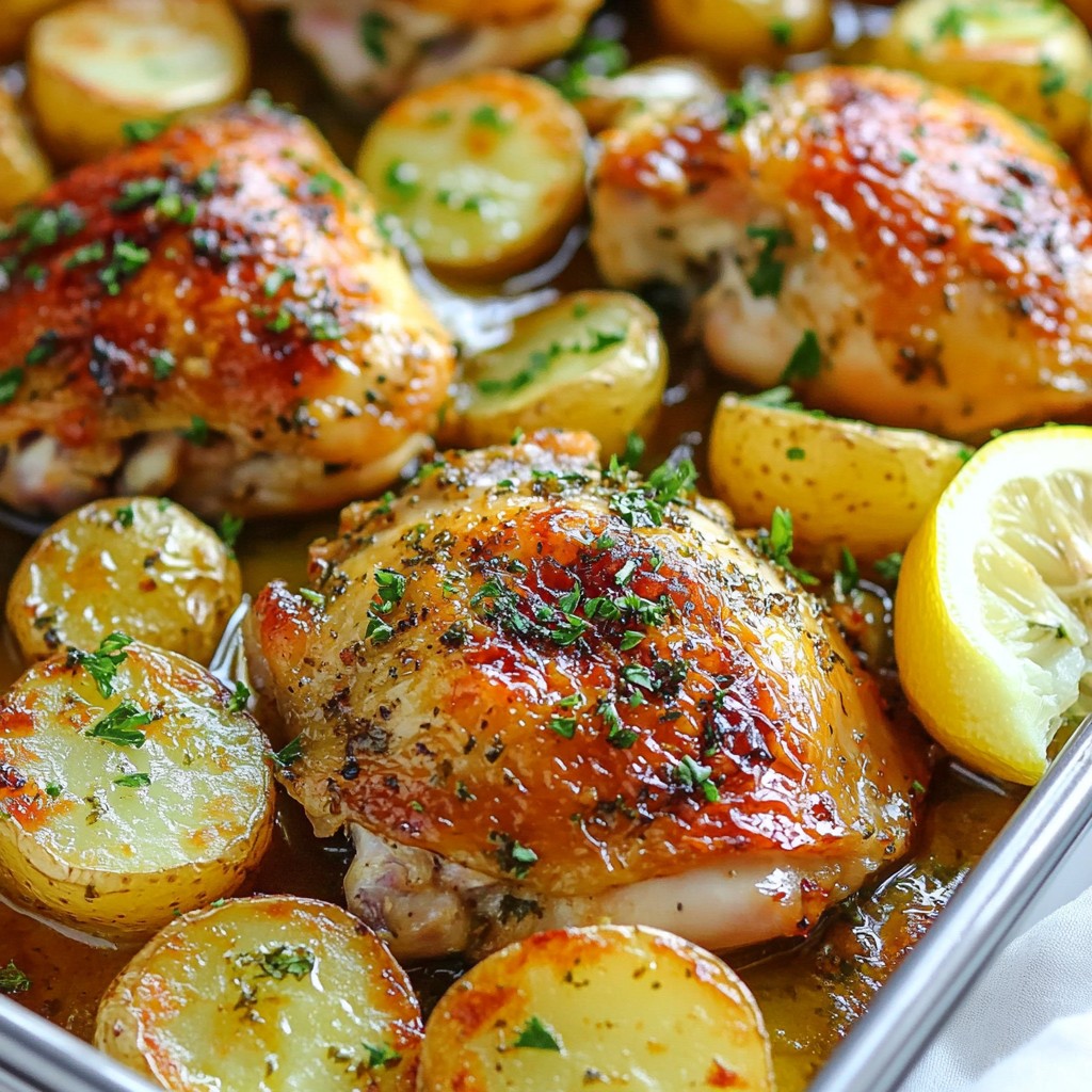 Savory Southern Herb-Roasted Chicken and Potatoes Delight