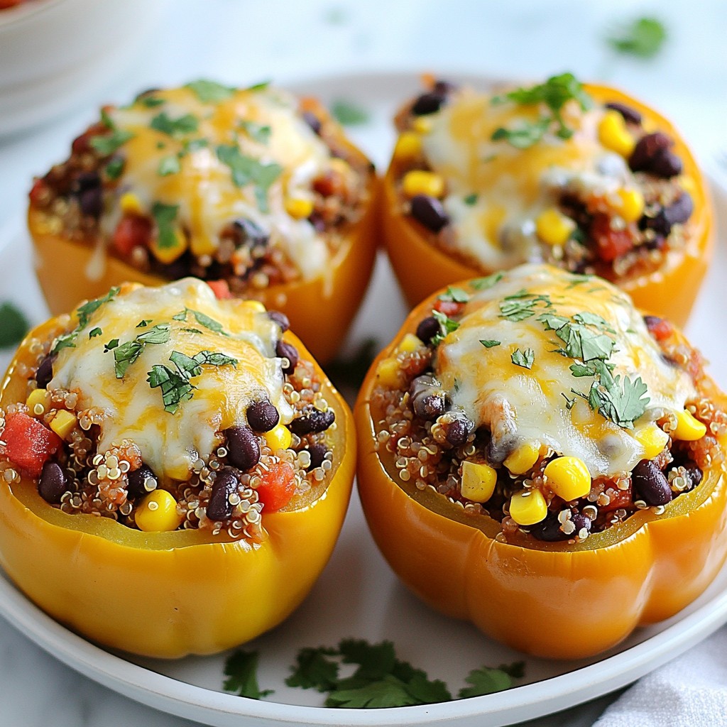 Tex-Mex Quinoa Stuffed Peppers Flavorful and Simple