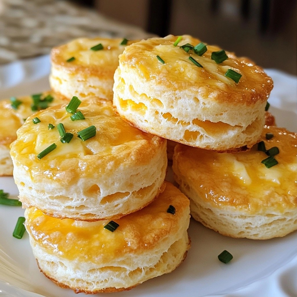 Grandma's Southern Cheddar and Chive Biscuits Delight